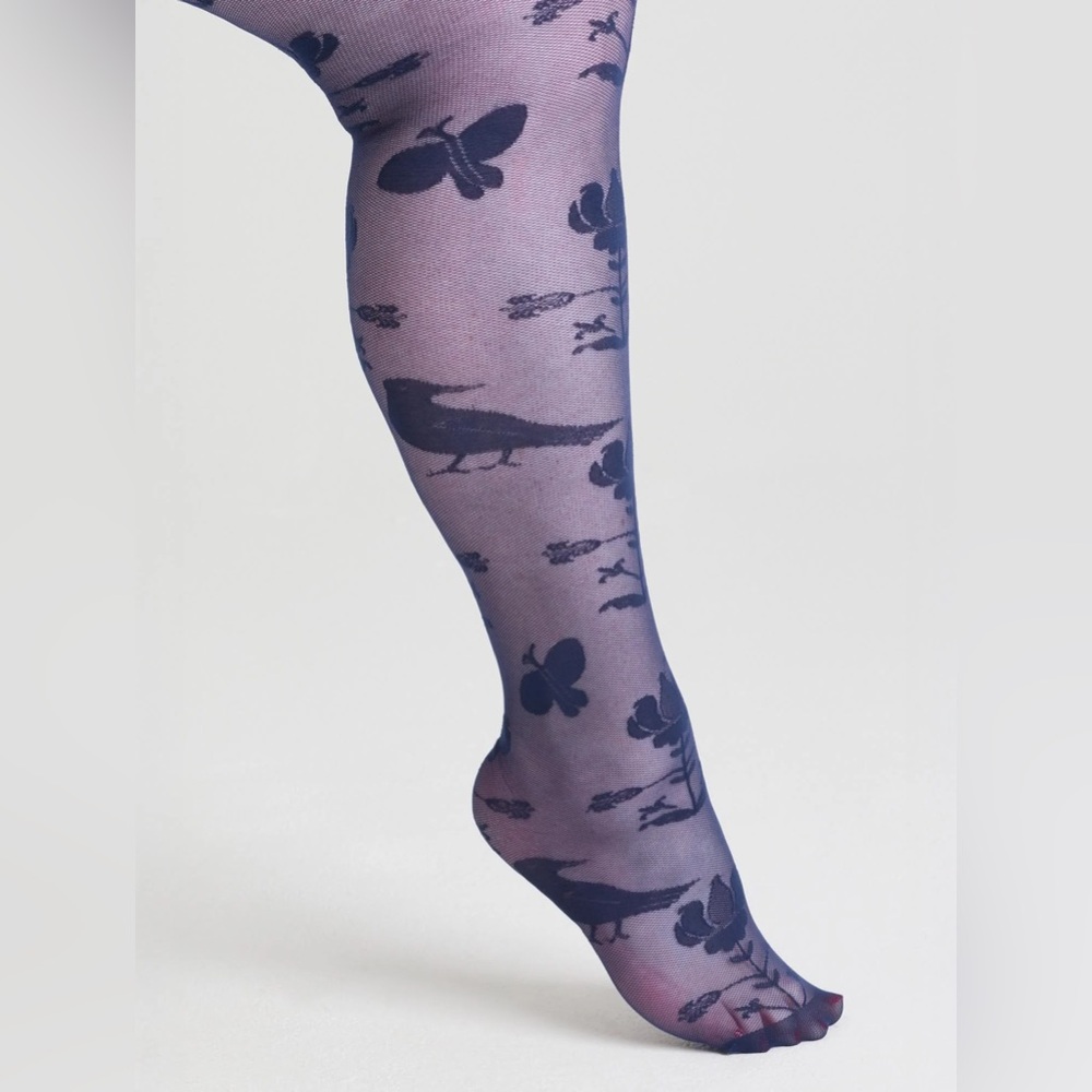 Snag Tights- Grimoire- Navy - Picture 4 of 6